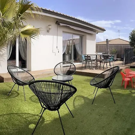 Ferienhaus Spa, Climatisation, Piscine Chauffee, Petanque Et Calme Au Bassin D'arcachon